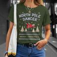Pole Dance Fun Graphic Santa Claus North Pole Dancer T-Shirt Gifts for Her