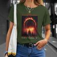 Santa Claus Indiana Total Solar Eclipse 2024 T-Shirt Gifts for Her
