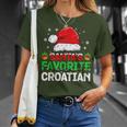 Santa's Favorite Croatian Christmas Family Matching T-Shirt Gifts for Her