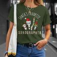 Santas Favorite Sonographer Radiology Christmas Sonography T-Shirt Gifts for Her