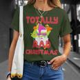 Totally Rad 80S Christmas Vintage Santa 80S Costume T-Shirt Gifts for Her