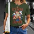 Never Underestimate An Old Man With A Guitar Santa T-Shirt Gifts for Her