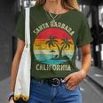 Vacaciones Familiaresintage Retro California Santa Barbara Beach Camiseta unisex Regalos para ella