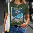 Vintage Santa Claus Indiana In Total Solar Eclipse 2024 T-Shirt Gifts for Her