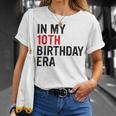 In My 10Th Birthday Era Vintage Ten 10 Years Old Birthday T-Shirt Gifts for Her