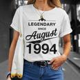 30 Geburtstag 30 Jahre Alt Legendär Seit August 1994 T-Shirt Geschenke für Sie