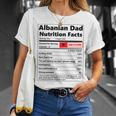 Albanian Dad Nutrition Facts Fathers Day Albanian Daddy T-Shirt Gifts for Her