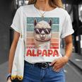 Alpapaatertag Bester Papa Alpaka Raglan T-Shirt Geschenke für Sie