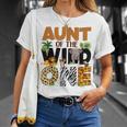 Aunt Of The Birthday Wild One Safari Boy Family Matching T-Shirt Gifts for Her