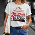 Baseball Brother I'm Just Here For The Snacks T-Shirt Gifts for Her