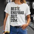 Beste Ehefrau Seit 2014 T-Shirt Geschenke für Sie