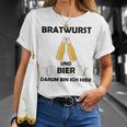 Bratwurst Und Bier Um Um Bin Ich Hier Hier Gray S T-Shirt Geschenke für Sie