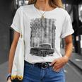 Classic Us Flag Vintage Pickup Truck T-Shirt Gifts for Her