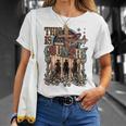 Country Three Cowboys American Western Country This Is God T-Shirt Gifts for Her