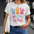 Cousin Crew Cute Bunny Rabbit Matching Easter Day Party T-Shirt Gifts for Her