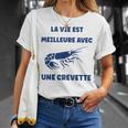 Crustacé Crevettes Laie Est Meilleure Avec Une Crevette T-Shirt Cadeaux pour elle