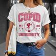 Cupid University Valentine's Day Pink Sweetheart Gf Bf Women T-Shirt Gifts for Her