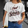 Dad Of The Year Best Father Appreciation Vintage Graphic T-Shirt Gifts for Her
