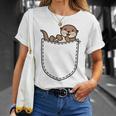 De Nutria De Bolsillo Como Una Nutria Dulce Camiseta unisex Regalos para ella