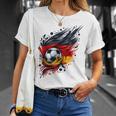 Deutsch Banner Fan Deutschland Flagge Abstrakte Kunst T-Shirt Geschenke für Sie