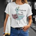 Driven To Read Pigeon Library Reading Books T-Shirt Gifts for Her
