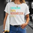 Ehemann Papa Beschützer Heldatertag T-Shirt Geschenke für Sie