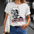 Employed Punk Rock Hardcore Working Class T-Shirt Gifts for Her