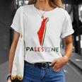 Falasn Palestine Watermelon Map Patriotic Graphic T-Shirt Gifts for Her