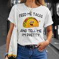 Feed Me Tacos And Tell Me I'm Pretty Toddler Vintage Taco T-Shirt Gifts for Her