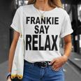 Frankie Say Relax Retro Vintage Style Blue T-Shirt Geschenke für Sie
