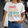 Franzi The Man The Myth The Legend Lustiges Geschenk Franzi T-Shirt Geschenke für Sie