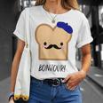 French Cute Kawaii Toast Francophile Food T-Shirt Gifts for Her