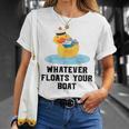 Cruise Ship Humour Whatever Floats Your Boat Cruising T-Shirt Gifts for Her