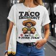 Taco Emergency Call 9 Juan Juan For Cinco De Mayo T-Shirt Gifts for Her