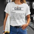 Gage Phrase With Name Definition Customized Men's T-Shirt Gifts for Her