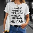 Gegen Rassismus No Racism Human T-Shirt Geschenke für Sie