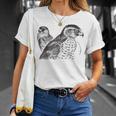 Goshawk Birds Of Prey Hawk Air Raptors Vintage Graphic T-Shirt Gifts for Her