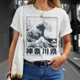 Gran Ola De Kanagawa Japón Arte Estética Japonesa Camiseta unisex Regalos para ella