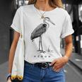 Great Blue Heron Bird Birdwatcher T-Shirt Gifts for Her