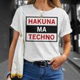 Hakuna Ma Techno Cool Electro Music Lover Quote T-Shirt Gifts for Her