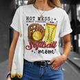 Hot Mess Always Stressed Softball Mom T-Shirt Gifts for Her