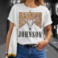 Howdy Cojo Johnson Western Style Team Johnson Family Reunion T-Shirt Gifts for Her