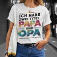 Ich Habe Zwei Titel Papa Und Opa -Atertagsgeschenk T-Shirt Geschenke für Sie