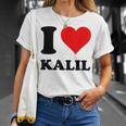 Ich Liebe Kalil T-Shirt Geschenke für Sie