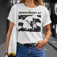 Independent Af Patriotic Fourth Of July American T-Shirt Gifts for Her