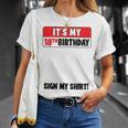 It's My 18Th Birthday 18 Years Old Birthday Party Sign My T-Shirt Gifts for Her