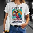 It's 5 O'clock Somewhere Drinking Parrot Cocktail Summer T-Shirt Gifts for Her