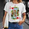 Jeu De Cartes De Poker En Forme De Cœur Roi Pour Déguisement De Carnaval T-Shirt Cadeaux pour elle