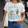 Kinder Endlich Drei Jahre 3Rd Birthday Pirate Boys Pirate T-Shirt Geschenke für Sie