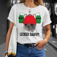 Lecker Saufii Bierchen X Sad Hamster Meme Bier Bierhelm T-Shirt Geschenke für Sie